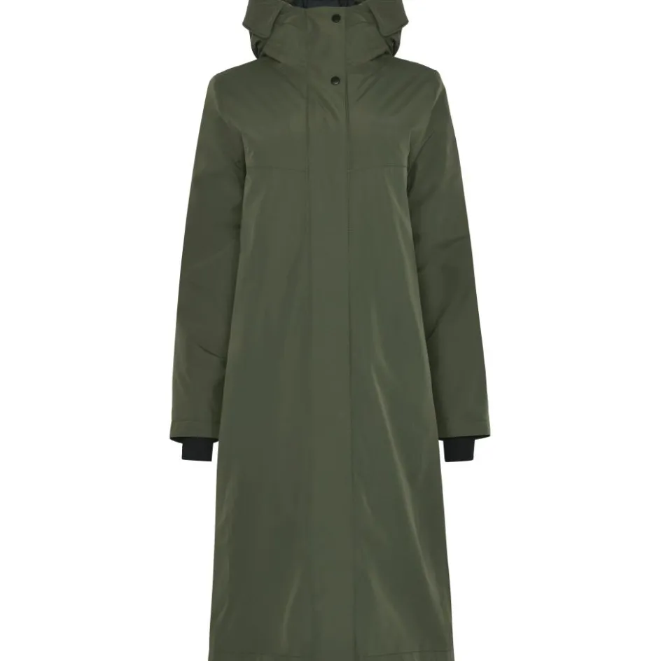 Didriksons Selia parka outdoor jack dames deep green