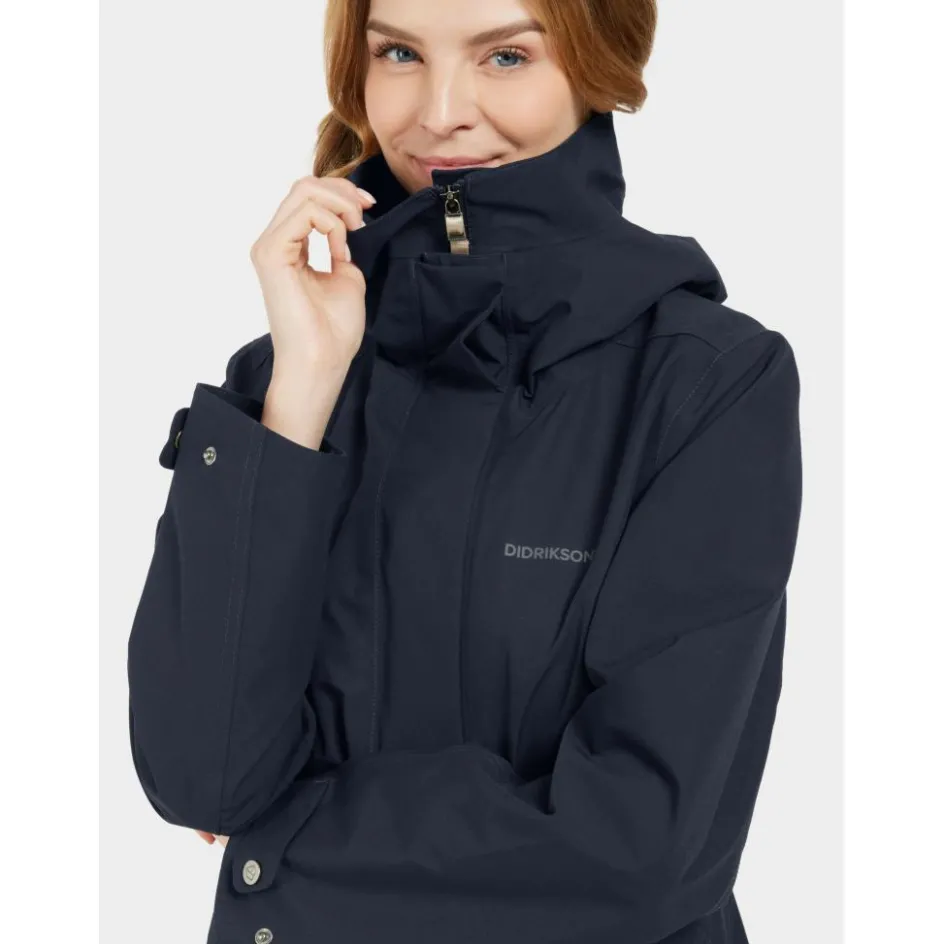 Didriksons Silja outdoor jack dames dark night blue