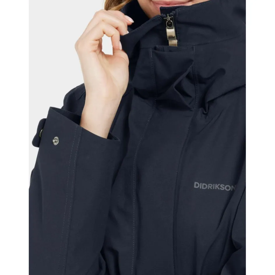 Didriksons Silja outdoor jack dames dark night blue