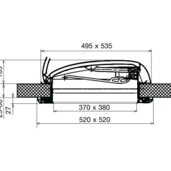Dometic Mini Heki Style dakluik zonder permanente  ventilatie 25 - 42 mm