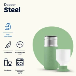 Dopper Steel drinkfles 350 ml fresh green