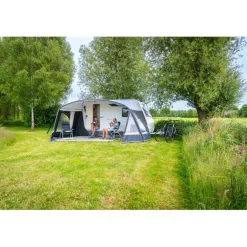 Outlet Doréma Porto voortentluifel 28 mm stalen frame antraciet  grijs