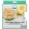 Outlet Dotz Siliconen vershouddeksels ø 11 - 14 cm transparant 4-pack