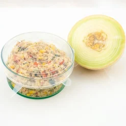 Outlet Dotz Siliconen vershouddeksels ø 11 - 14 cm transparant 4-pack