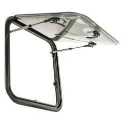 DWS Camping  Klapraam getint inclusief combihor wit 500 x 500  mm