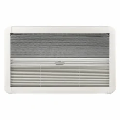 Online DWS Camping  Klapraam transparant inclusief combihor wit 700 x  350 mm