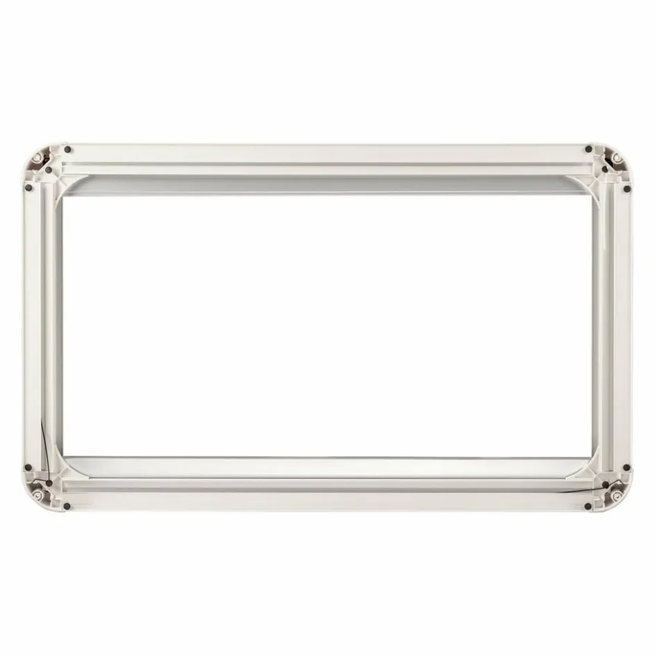 Outlet DWS Camping Klapraam transparant inclusief combihor wit 800 x 400 mm