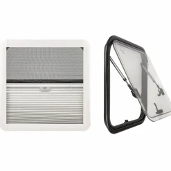 Outlet DWS Camping Klapraam transparant inclusief combihor wit 500 x 500 mm