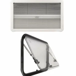 Outlet DWS Camping  Klapraam transparant inclusief combihor wit 700 x  400 mm