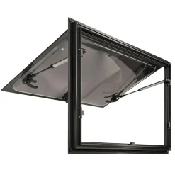 DWS Camping  Rechthoekig klapraam inclusief combihor zwart  1200 x 500 mm