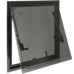 Outlet DWS Camping  Rechthoekig klapraam inclusief combihor zwart  500 x 500 mm