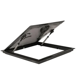 Outlet DWS Camping  Rechthoekig klapraam inclusief combihor zwart  500 x 500 mm