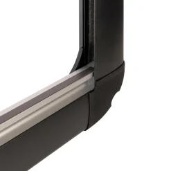 Outlet DWS Camping  Rechthoekig klapraam inclusief combihor zwart  500 x 500 mm