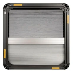 Outlet DWS Camping  Rechthoekig klapraam inclusief combihor zwart  500 x 500 mm