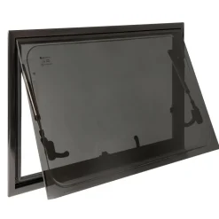 New DWS Camping  Rechthoekig klapraam inclusief combihor zwart  1000 x 500 mm