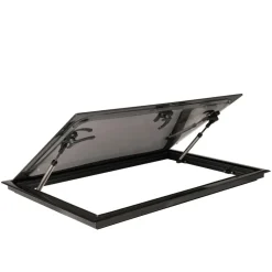 Outlet DWS Camping  Rechthoekig klapraam inclusief combihor zwart  800 x 400 mm