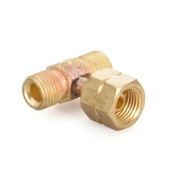 New DWS T-stuk 1/4 links messing