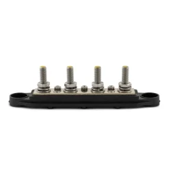 DWS Verdeelstrip met afdekkap 4 punts zwart