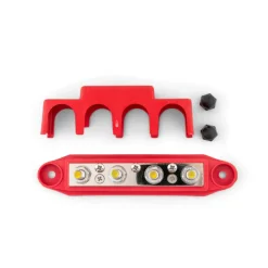 DWS Verdeelstrip met afdekkap 4 punts rood