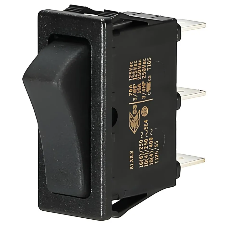 DWS Wipschakelaar 16A zwart