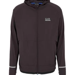 Clearance EA7 Dynamic Athlete Hooded trainingsjack heren brown