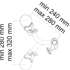 Fiamma Bike-Block Pro S 2 fietsklem aluminium