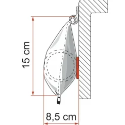 Clearance Fiamma CaravanStore 255 zakluifel - Royal Grey