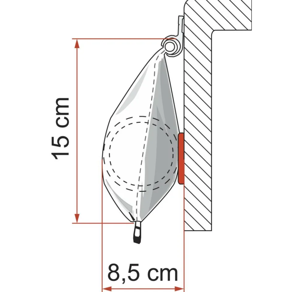 Clearance Fiamma CaravanStore 255 zakluifel - Royal Grey