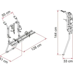 Fiamma Carry Bike Renault Trafic D fietsendrager black