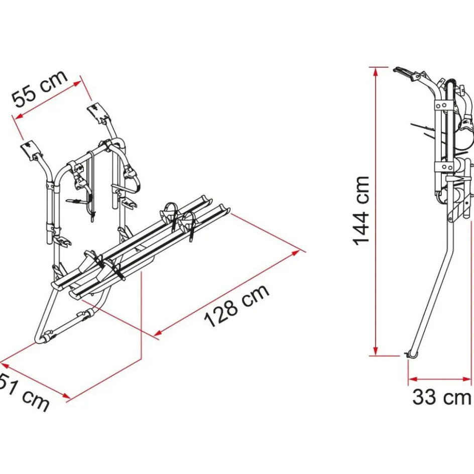 Fiamma Carry Bike Renault Trafic D fietsendrager black