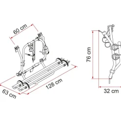Best Fiamma Carry Bike Volkswagen T2 fietsendrager black