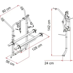 Discount Fiamma Carry Bike Volkswagen T5 na 07 2003 fietsendrager black