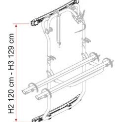 Online Fiamma Carry-Bike DJ fietsendrager bevestigingsset voor Transit vanaf 2014 aluminium