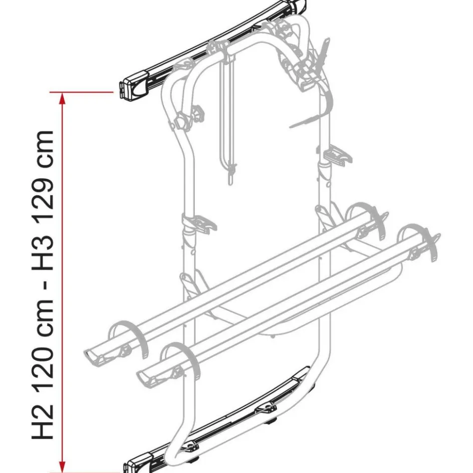 Online Fiamma Carry-Bike DJ fietsendrager bevestigingsset voor Transit vanaf 2014 aluminium