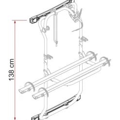 Fiamma Carry-Bike DJ fietsendrager bevestigingsset voor  Sprinter 2006-2018 Crafter 2006-2016 aluminium