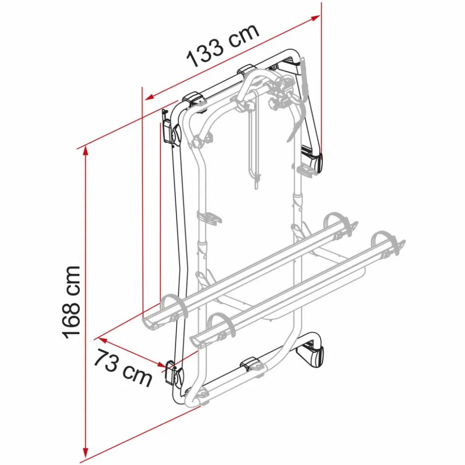 Best Fiamma Carry-Bike Frame kit voor Mercedes Sprinter vanaf 2018