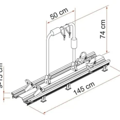 Outlet Fiamma Carry-Bike Garage Slide Pro fietsendrager black
