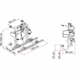Fiamma Carry-Bike Motor Lift 77 fietsendrager