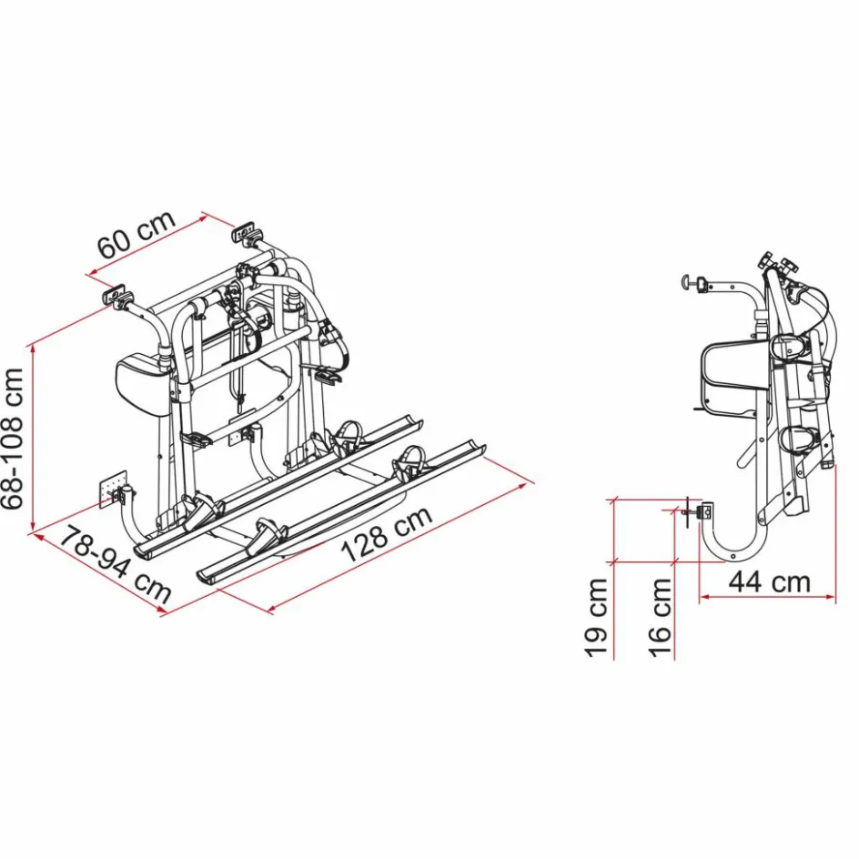 Fiamma Carry-Bike Motor Lift 77 fietsendrager