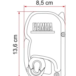 Discount Fiamma F45 S 300 cassetteluifel polar white - Royal Blue