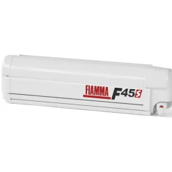 Fiamma F45 S 400 cassetteluifel polar white - Royal Grey