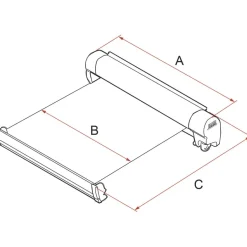 Clearance Fiamma F45 S 190 cassetteluifel titanium - Royal Grey