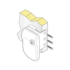 Fiamma Safe Door Frame 3 veiligheidsslot zwart