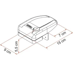 Fiamma Safe Door Frame veiligheidsslot zwart