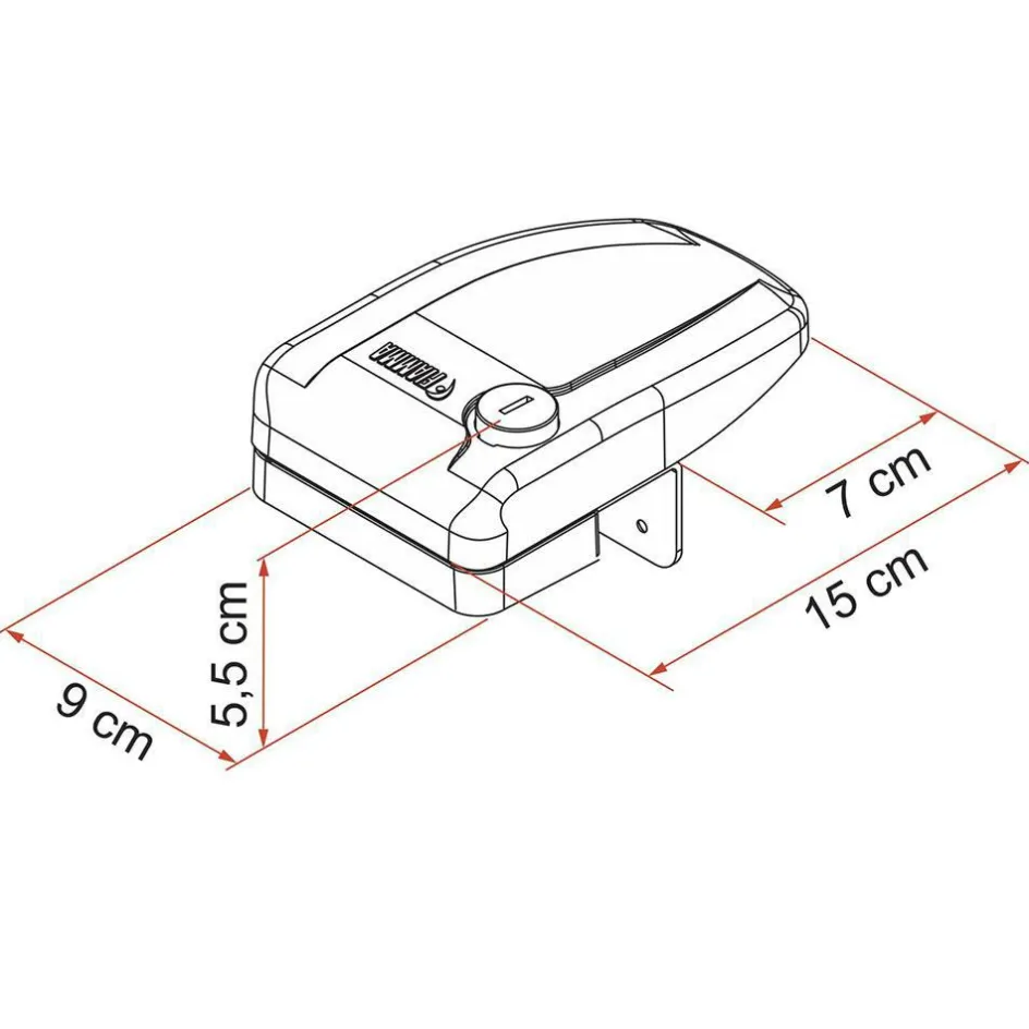 Fiamma Safe Door Frame veiligheidsslot wit