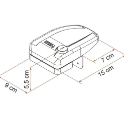 Fiamma Safe Door Frame veiligheidsslot wit 3 stuks