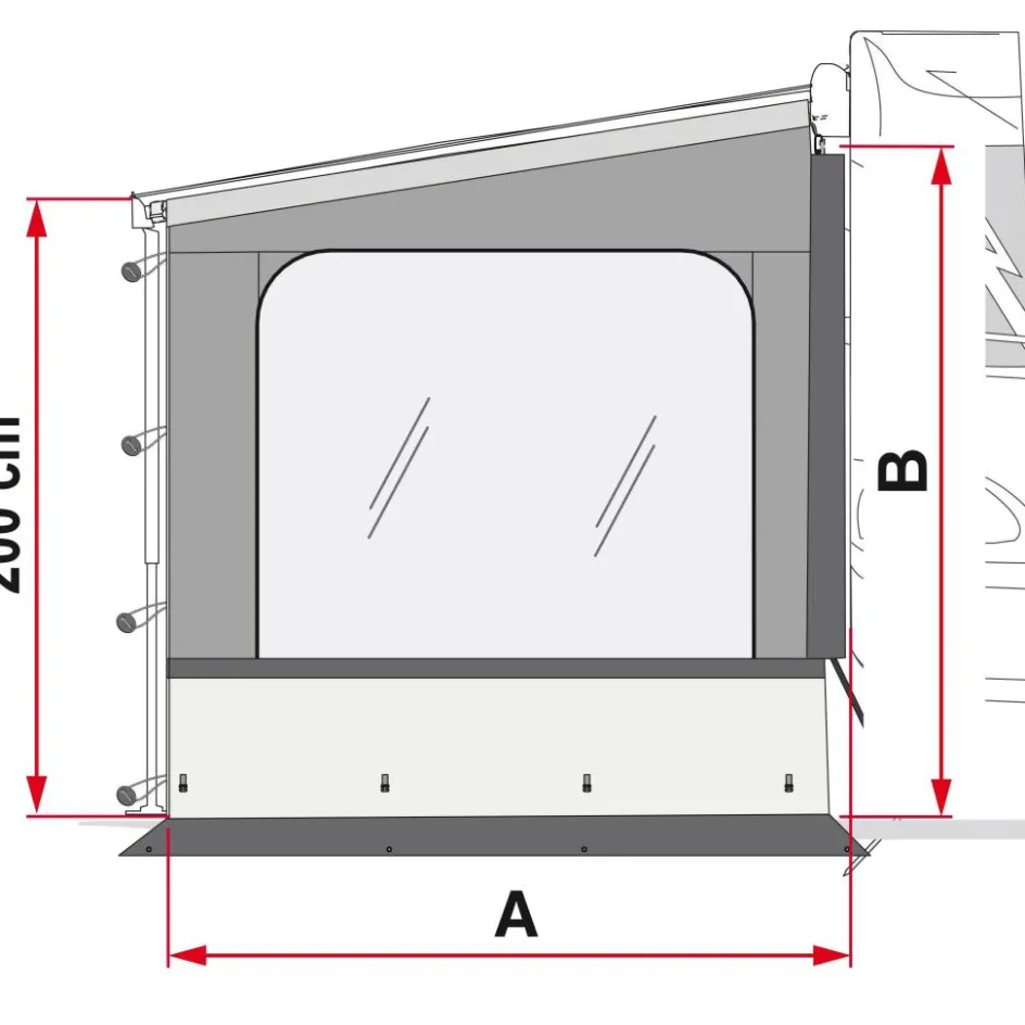Best Fiamma Side W Pro Caravanstore F35 zijwand