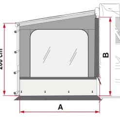 Fiamma Side W Pro F35 Van zijwand
