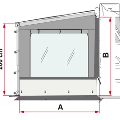 Sale Fiamma Side W Pro Shade F45 F65 F80 zijwand rechts