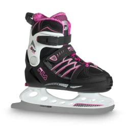 Clearance Fila X One Ice 20 verstelbare ijshockeyschaatsen junior black pink